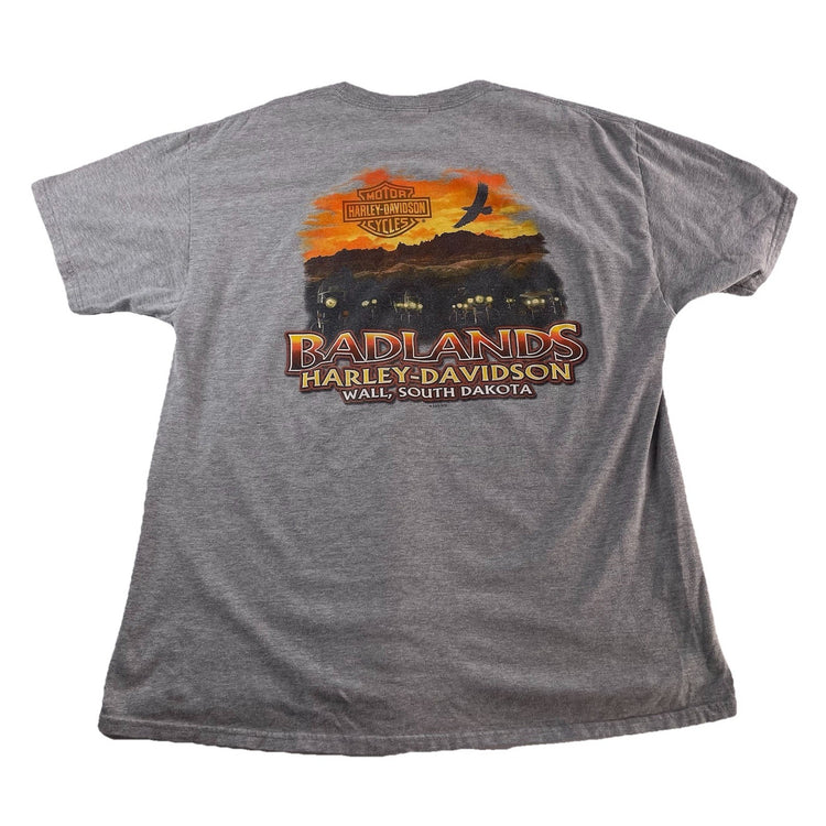 Mens 2011 Harley Davidson Gray South Dakota T Shirt Size XL