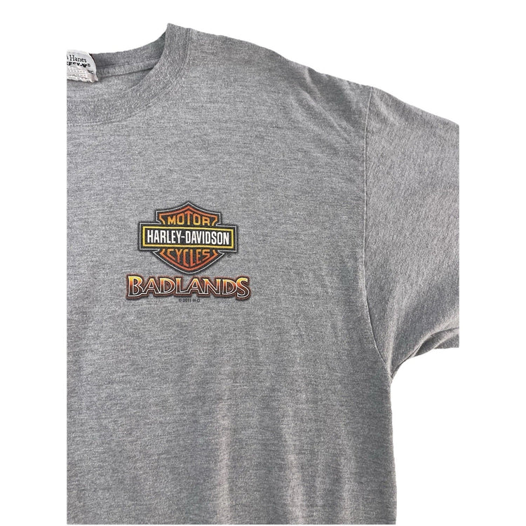 Mens 2011 Harley Davidson Gray South Dakota T Shirt Size XL