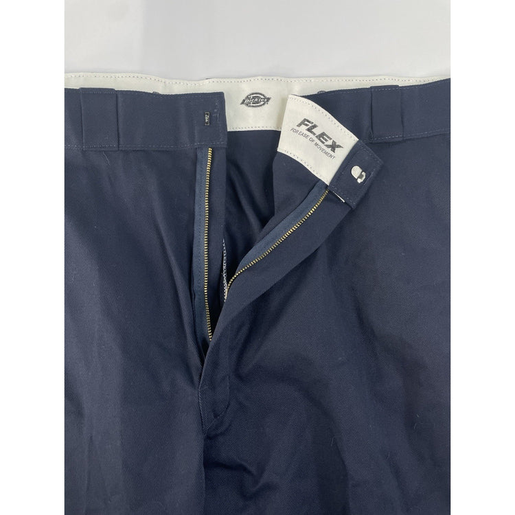Mens Dickies Dark Blue Original Fit Work Pants Size 50x30