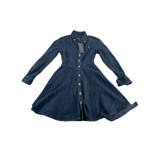 Kids Polo Ralph Lauren Size 7 Denim Shirt Dress