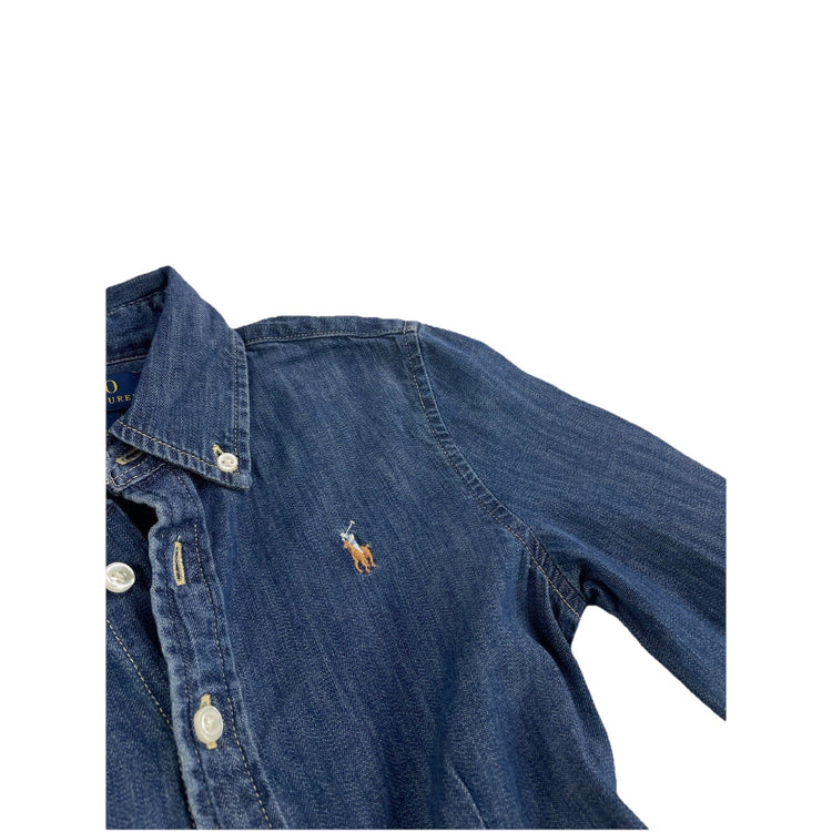 Kids Polo Ralph Lauren Size 7 Denim Shirt Dress