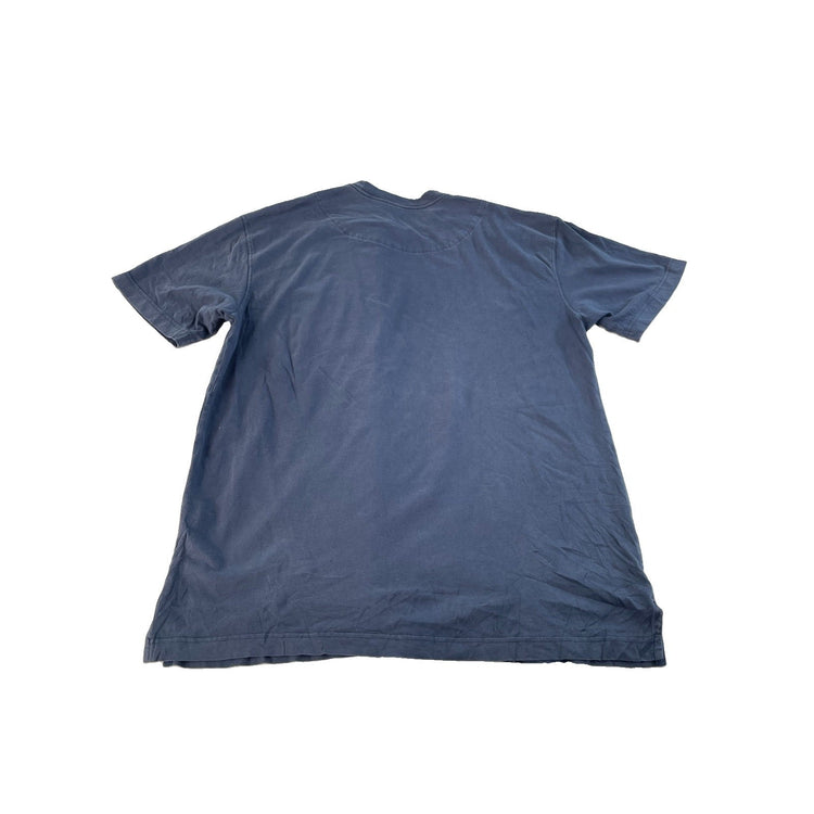 Mens Carhartt Dark Blue Solid Pocket T-Shirt Size L