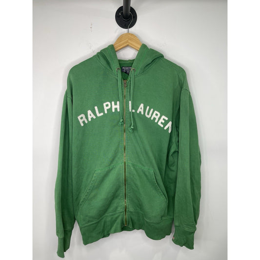 Mens Vintage Polo Jeans Company Large Green Hoodie
