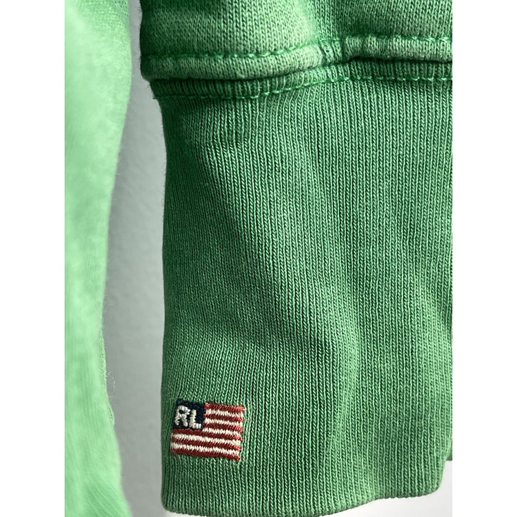 Mens Vintage Polo Jeans Company Large Green Hoodie