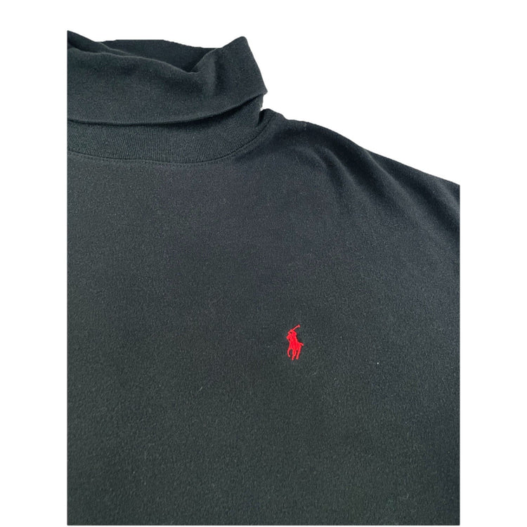 Mens Polo Ralph Lauren Size XL Black Turtleneck