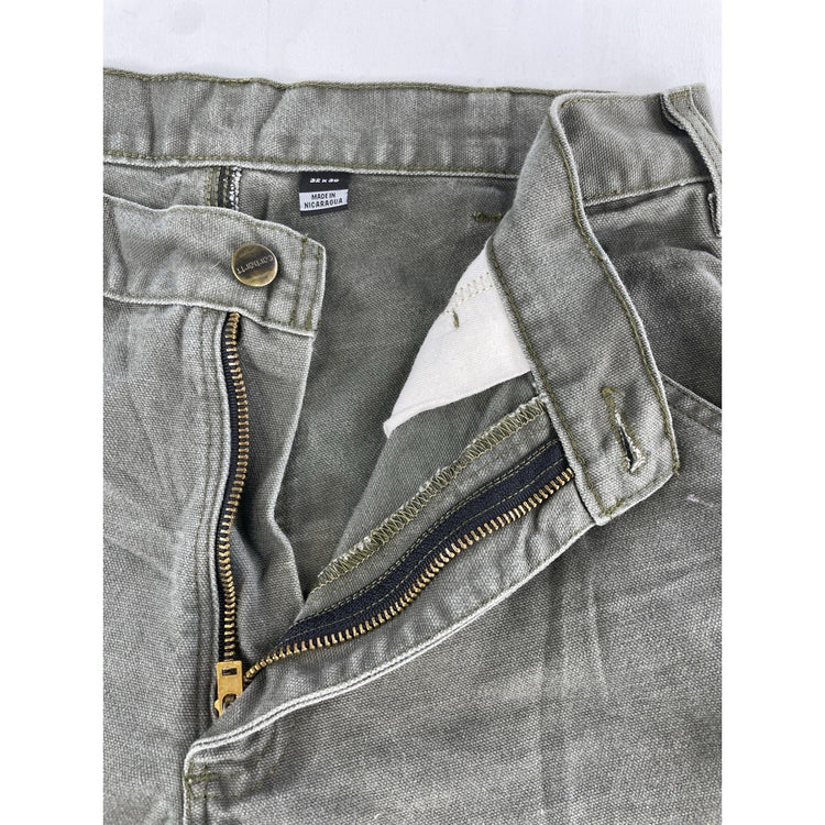 Mens Carhartt B11 Gray Loose Fit Dungaree Carpenter Pants Size 32X30