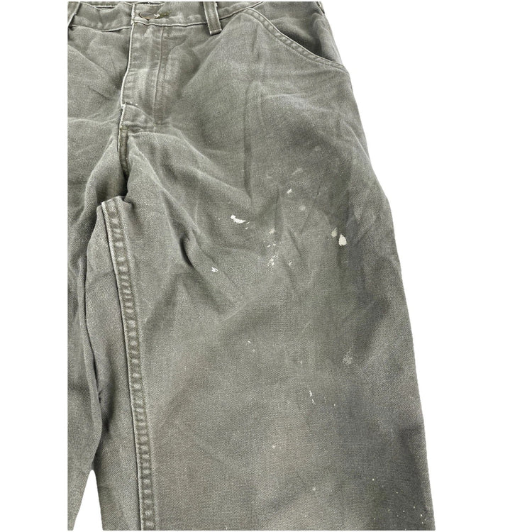 Mens Carhartt B11 Gray Loose Fit Dungaree Carpenter Pants Size 32X30
