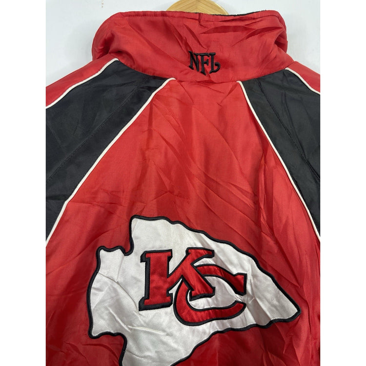 Y2k Kansas City Chiefs Revesable Zip-up Jacket Size Medium
