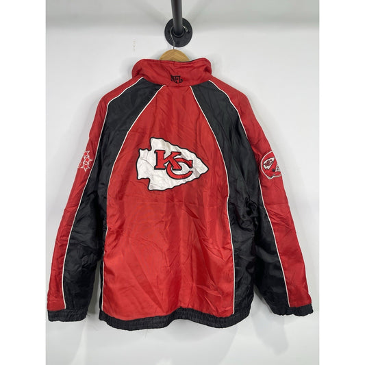 Y2k Kansas City Chiefs Revesable Zip-up Jacket Size Medium