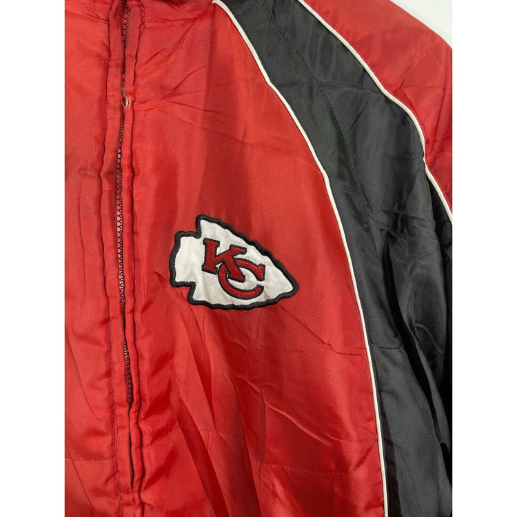 Y2k Kansas City Chiefs Revesable Zip-up Jacket Size Medium