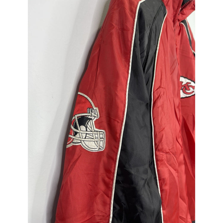 Y2k Kansas City Chiefs Revesable Zip-up Jacket Size Medium