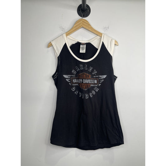 Women’s Lightweight 2017 Harley-Davidson Black and White Muscle Tee size L