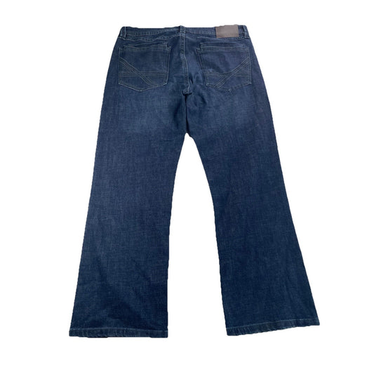 Mens TK AXEL Slim Bootcut Dark Wash Blue Jean Size 36x30