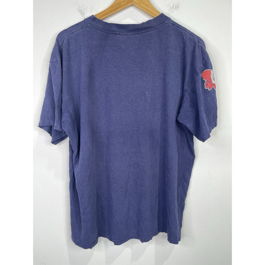 Men’s VTG Blue Ole Miss Rebels Graphic T Shirt The Game Tag Sz Large