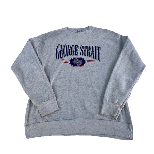 Men’s Vintage 90s George Strait Crewneck Sweatshirt Size Xl