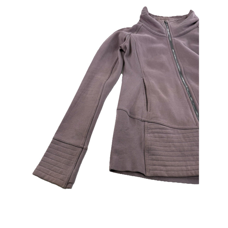 Lululemon Purple Scuba Oversized Funnel Neck Full Zip Jacket Size 6