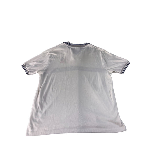 Mens Vintage Velva Sheen White Mickey Mouse Disney World Stripe Polo-T SIZE XL