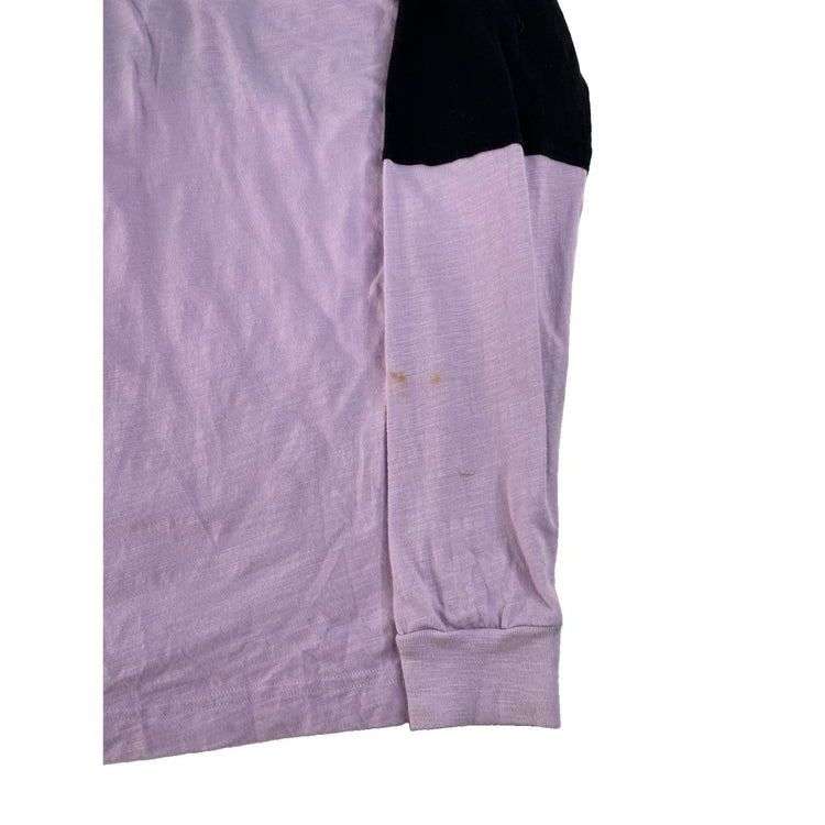 Women's Victoria's Secret PINK Color-Block Long Sleeve T-Shirt, Size S