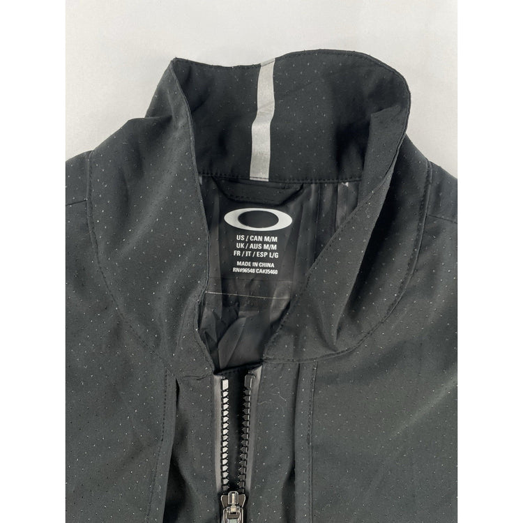 Men's Oakley Performance Athletic Lightweight Full-Zip Jacket Black Size M