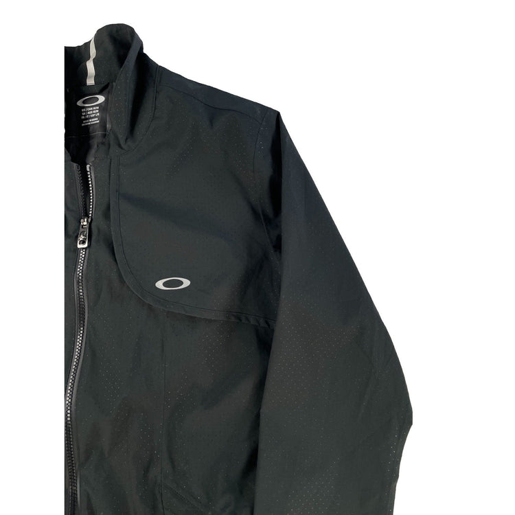 Men's Oakley Performance Athletic Lightweight Full-Zip Jacket Black Size M