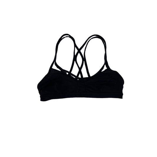 Womens Lululemon Black Strappy Sport Bra Size 6