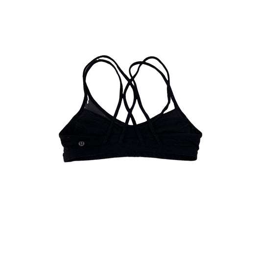 Womens Lululemon Black Strappy Sport Bra Size 6