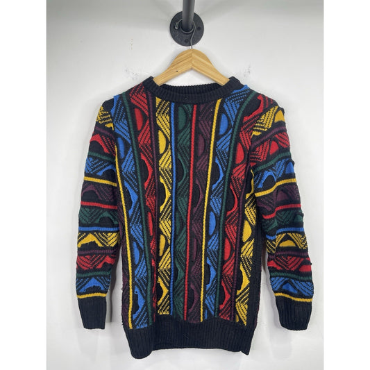 The Slope Kid Girls Pullover Long Sleeve Crewneck Sweater Multi Striped M 10-12