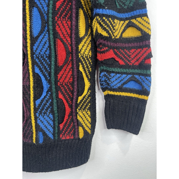 The Slope Kid Girls Pullover Long Sleeve Crewneck Sweater Multi Striped M 10-12