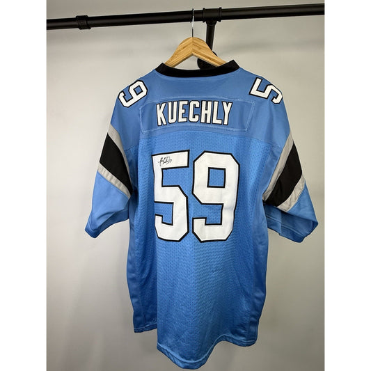 Carolina Panthers NFL #59 Luke Kuechly Nike On Field Jersey Size 44 Autographed