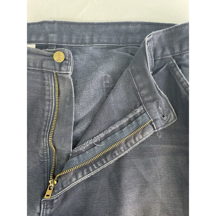 Mens Carhartt Dark Navy Blue Denim Jeans Size 40X32