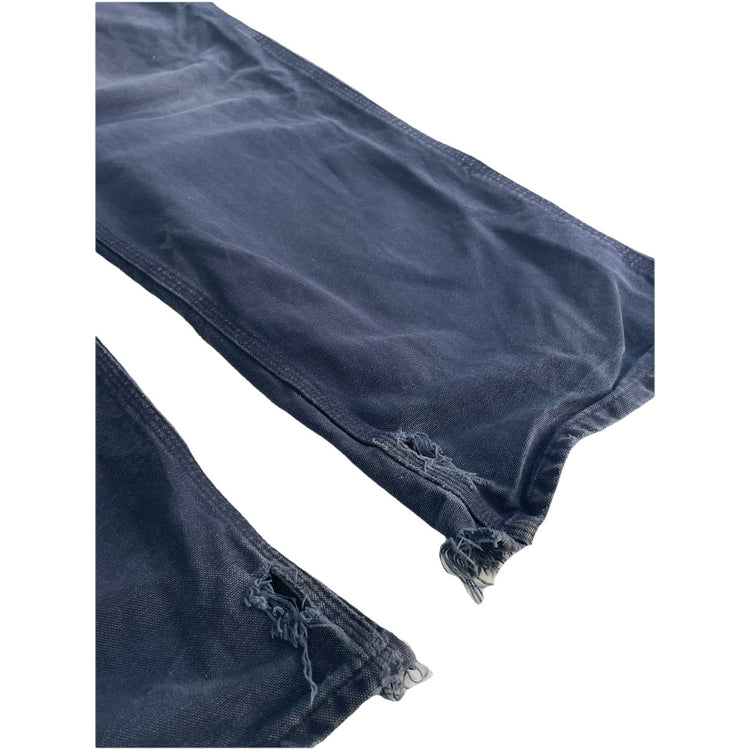 Mens Carhartt Dark Navy Blue Denim Jeans Size 40X32