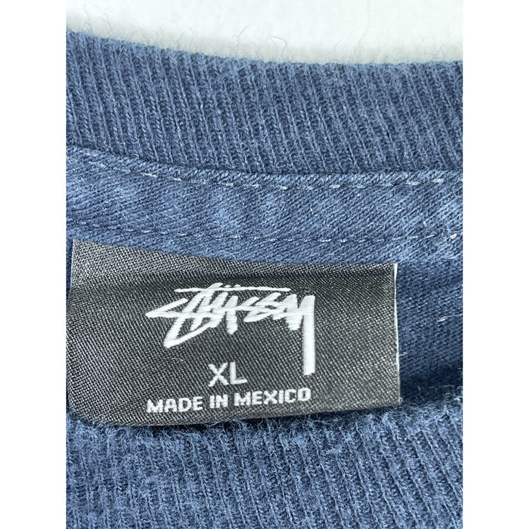 Men’s Stussy T-Shirt Double Sided Skateboard Surf S/S Floral Sz XL