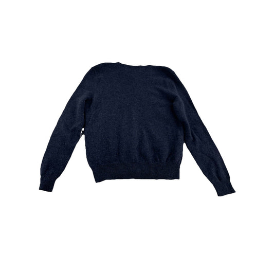 Mens Polo Ralph Lauren Size Medium Navy Blue Lambswool Sweater