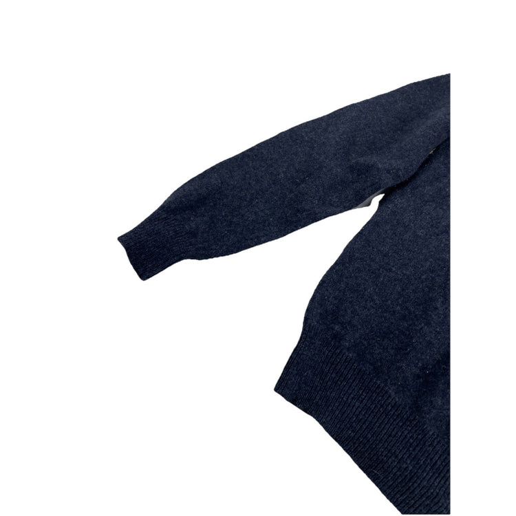 Mens Polo Ralph Lauren Size Medium Navy Blue Lambswool Sweater