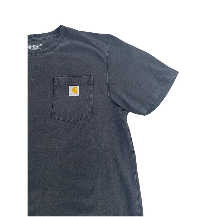 Mens Carhartt Loose Fit Blank Black Tee Size L
