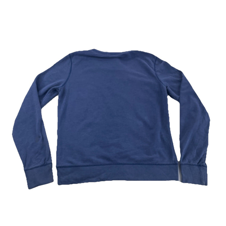 Womens Victoria’s Secret PINK Blue ‘Love Pink’ Crew Neck Sweater Size Large