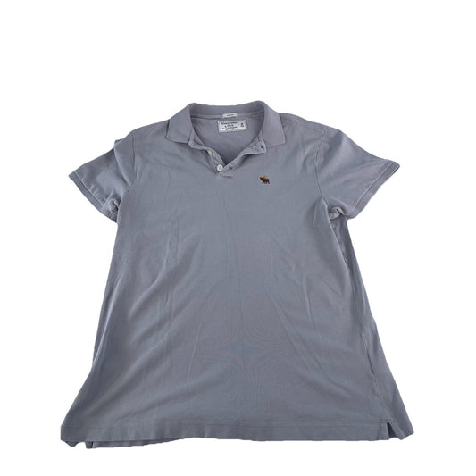 Vintage Abercrombie Short Sleeve Polo Shirt Stretch Muscle Moose Size M
