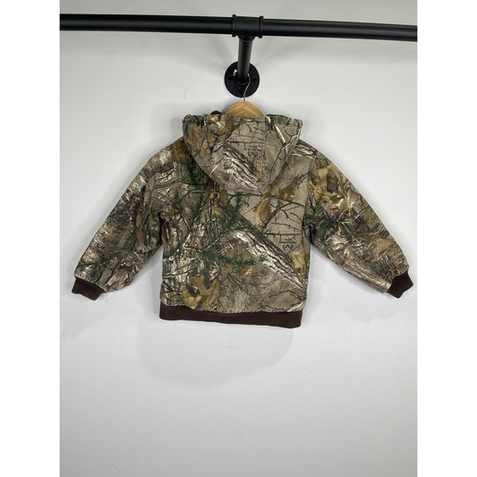 Youth Boys Realtree Camo Carhartt Hooded Jacked Size Xs(6)