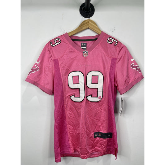NWT NFL Nike Women’s On Field Houston Texans J.J. WATT Pink Jersey Size Large