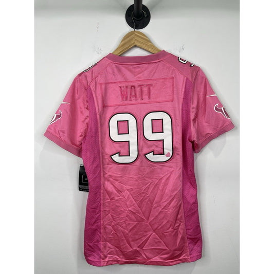 NWT NFL Nike Women’s On Field Houston Texans J.J. WATT Pink Jersey Size Large