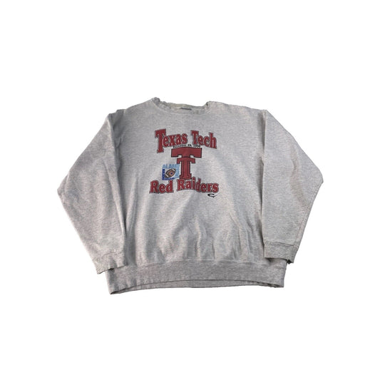 Mens Vintage Oneita Power-Sweats Texas Tech Red Raiders Sweatshirt XL