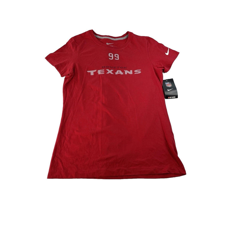 Womens Nike Red Slim Fit 99 Houston Texans T Shirt Size Large
