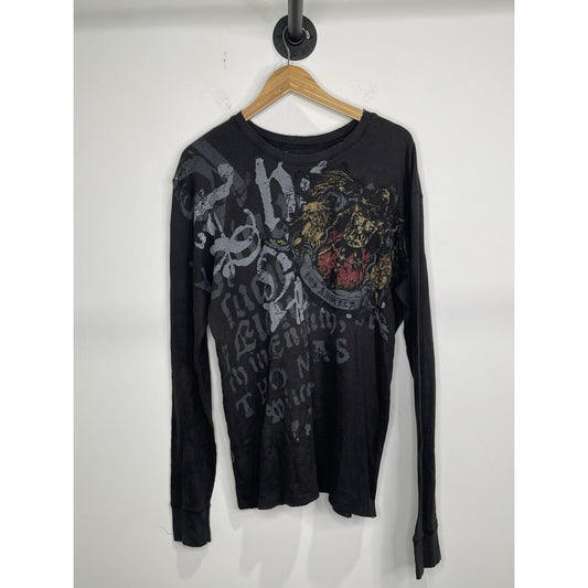 Y2k Mens Monarchy Long Sleeve T-shirt Size Xl