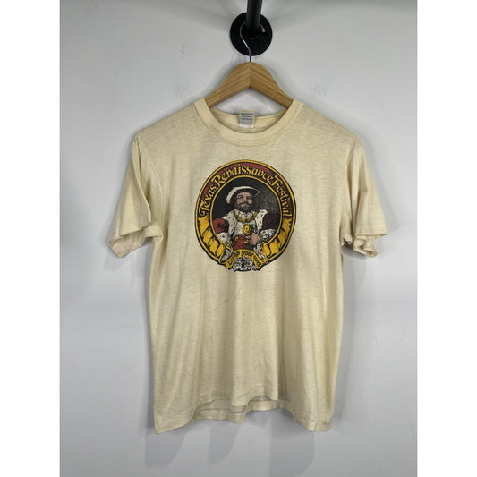 Men’s Vintage 1970’s Texas Renaissance Festival T-Shirt Sz Large King Arthur