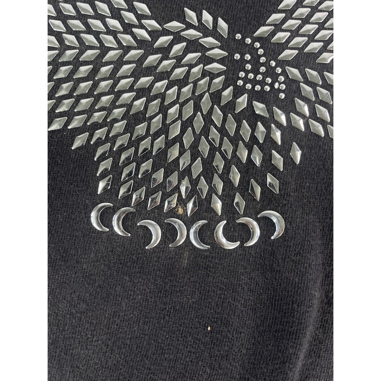 Womens Harley Davidson Black Studded Eagle Long Sleeve T Shirt Size Large