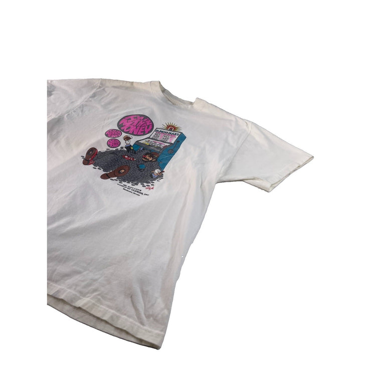 Men Vintage Ron Lee "I'm In The Money" Graphic Hanes Beefy Tee Size XL