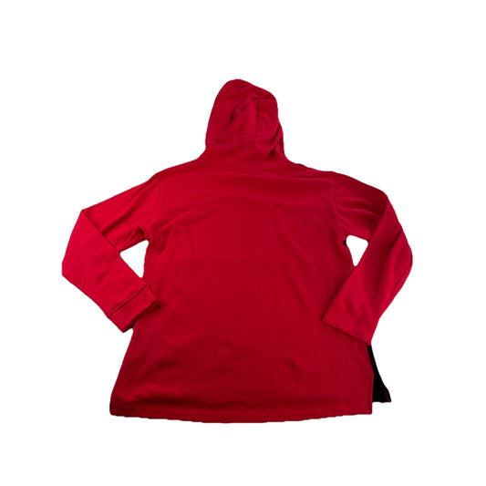 Womens Victoria’s Secret PINK Red & Black Hooded Sweater Size Small