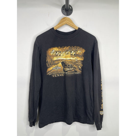 Men’s Harley Davidson Graphic Stafford Texas Long Sleeve Sz Medium