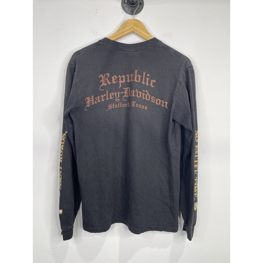 Men’s Harley Davidson Graphic Stafford Texas Long Sleeve Sz Medium
