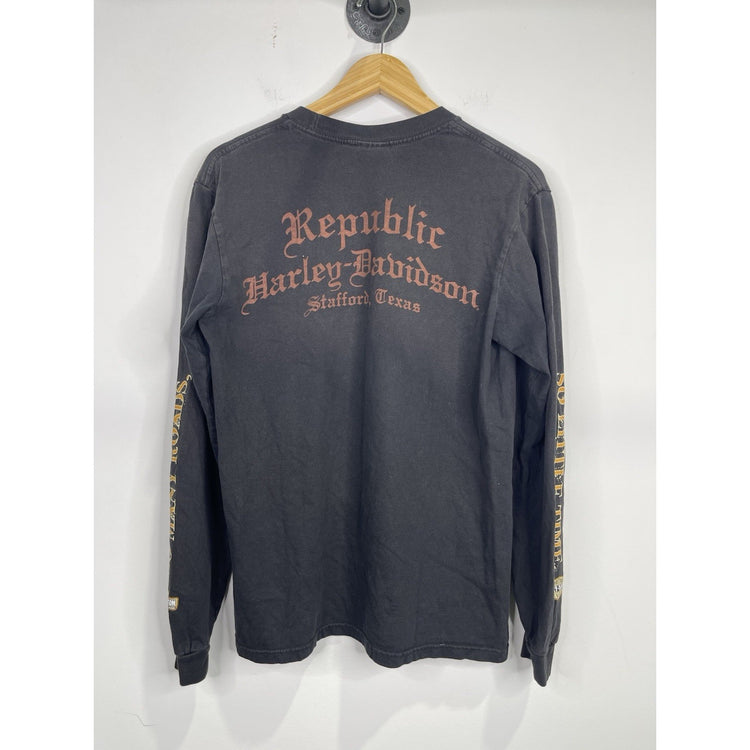 Men’s Harley Davidson Graphic Stafford Texas Long Sleeve Sz Medium